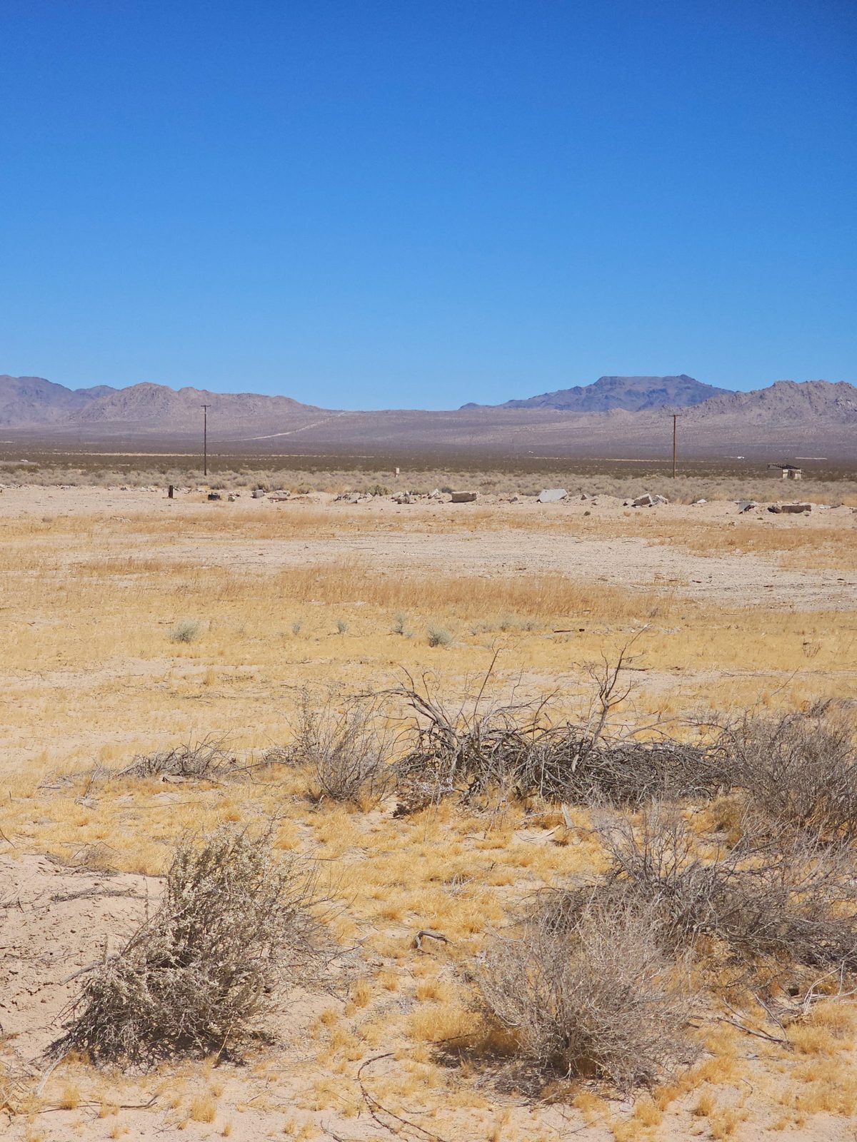 Desert brush and open valley view from the parcel